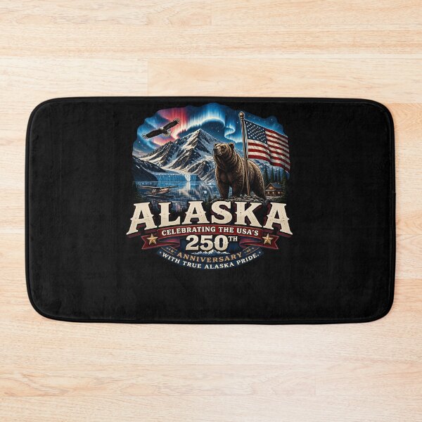 Item preview, Alaska 250th USA Anniversary Grizzly Bear Eagle designed and sold by No Limits T-Shirts.