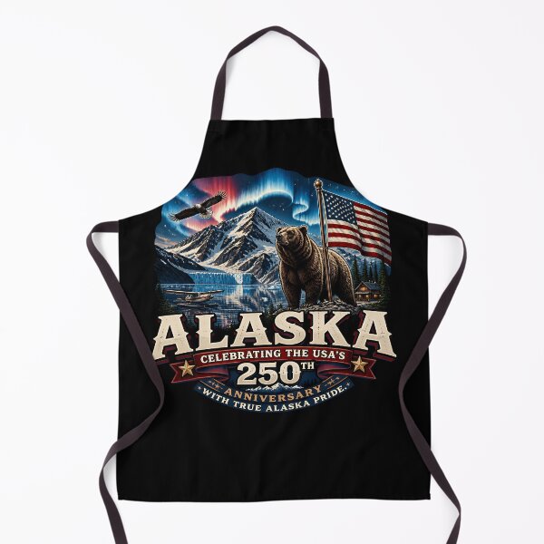 Item preview, Alaska 250th USA Anniversary Grizzly Bear Eagle designed and sold by No Limits T-Shirts.