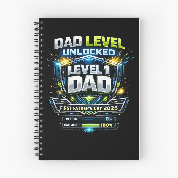 Item preview, Dad Level Unlocked Shirt, First Father's Day 2026, Gamer Dad Gift, New Dad  designed and sold by XYZ Studio.