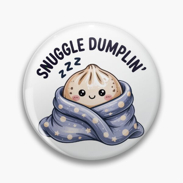 Item preview, Snuggle Dumplin' – Cozy Sleeping Kawaii Dumpling Design designed and sold by EmeraldeaArt.