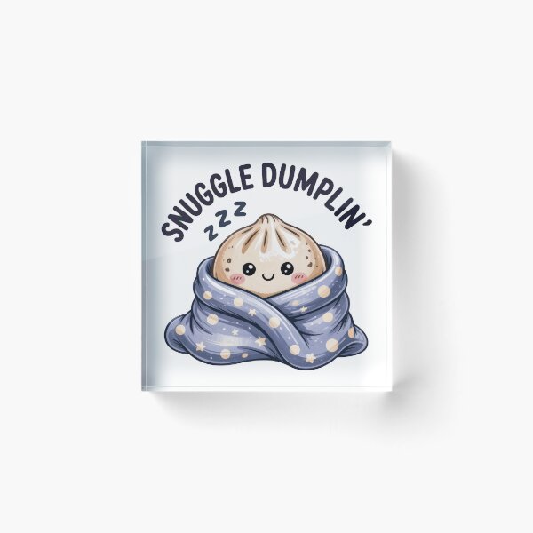 Item preview, Snuggle Dumplin' – Cozy Sleeping Kawaii Dumpling Design designed and sold by EmeraldeaArt.