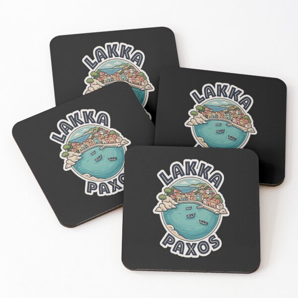 Item preview, Lakka Paxos Vintage Travel Sticker – Retro Ionian Bay Illustration designed and sold by stickercuffs.