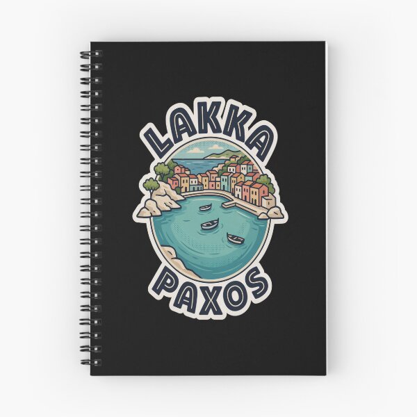 Item preview, Lakka Paxos Vintage Travel Sticker – Retro Ionian Bay Illustration designed and sold by stickercuffs.