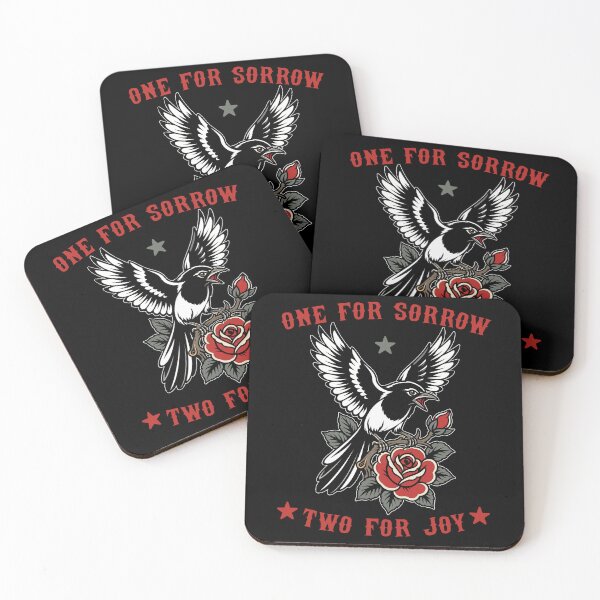 Item preview, Magpie Tattoo Design, One For Sorrow designed and sold by Proverbial Wisdom Design.