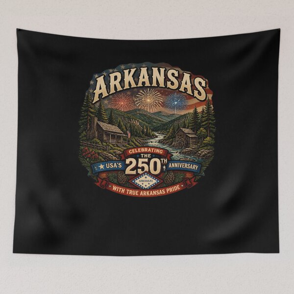 Item preview, Arkansas USA 250th Anniversary Patriotic State Pride designed and sold by No Limits T-Shirts.
