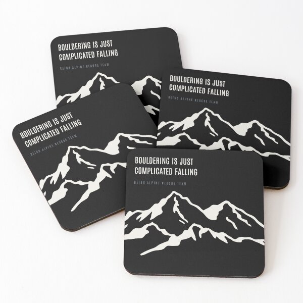 Item preview, Bouldering Is Just Complicated Falling Funny Climber Meme Technical Alpine designed and sold by SlothcoreVibes.