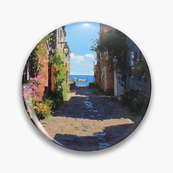 Item preview, Nantucket Cobblestone Path Coastal Village Lane to the Ocean designed and sold by daila70.
