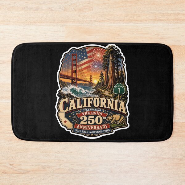 Item preview, California USA 250th Anniversary Patriotic Design designed and sold by No Limits T-Shirts.