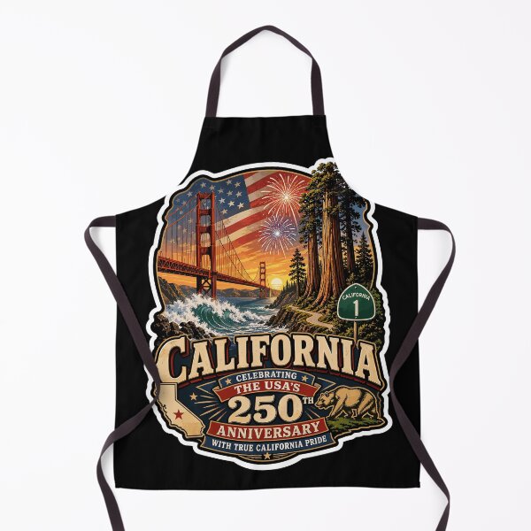 Item preview, California USA 250th Anniversary Patriotic Design designed and sold by No Limits T-Shirts.