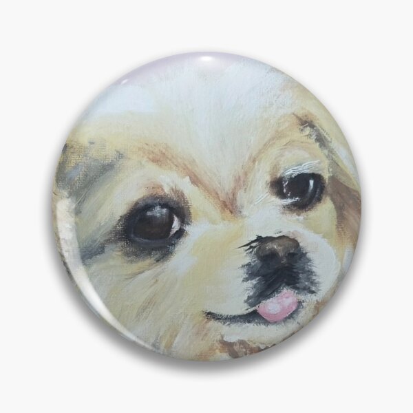 Item preview, DOG - Pomeranian Mix Mutt Pink Canvas Paint designed and sold by The Pet Shop.