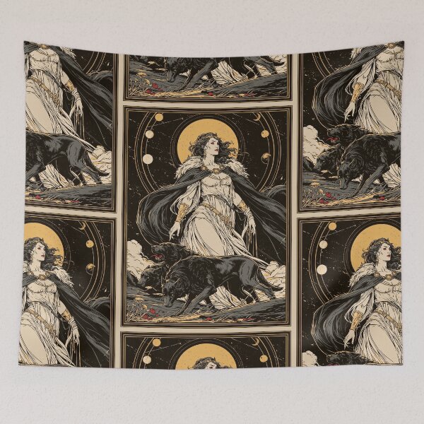 Item preview, Hekate and her hounds designed and sold by MendaciousMina.