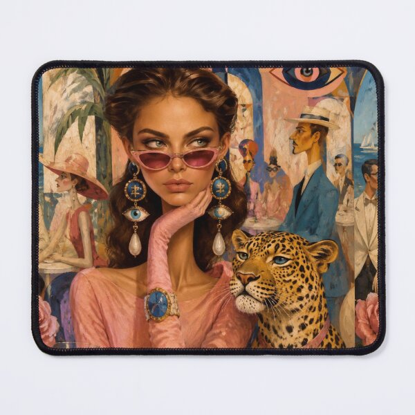 Item preview, A woman and a leopard. designed and sold by Natalia-Vlad.