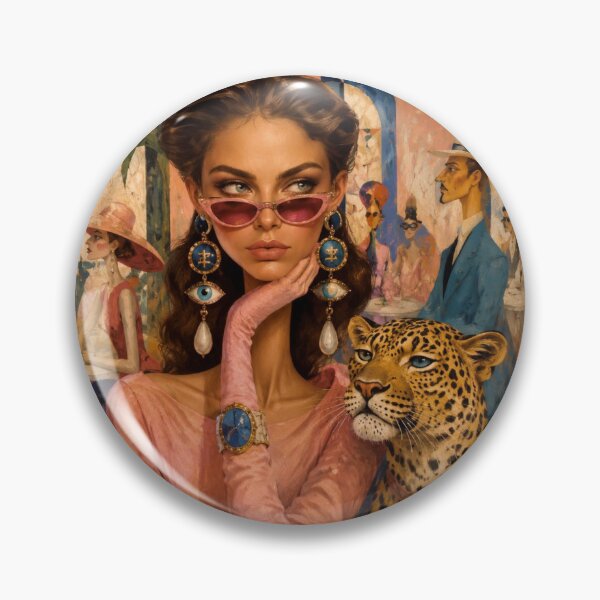 Item preview, A woman and a leopard. designed and sold by Natalia-Vlad.