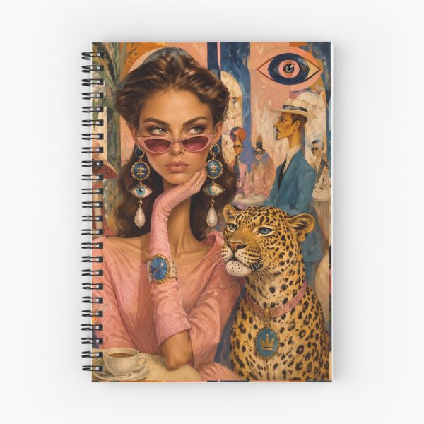 Item preview, A woman and a leopard. designed and sold by Natalia-Vlad.