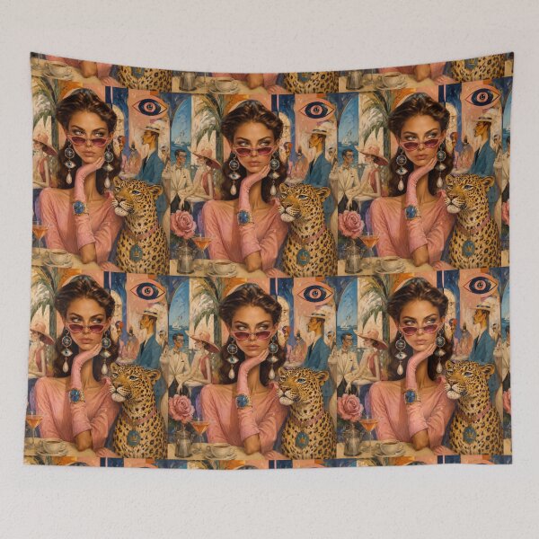Item preview, A woman and a leopard. designed and sold by Natalia-Vlad.