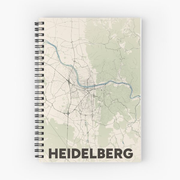 Item preview, Heidelberg Map designed and sold by MapsNerd.