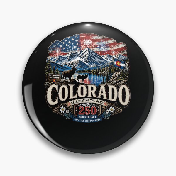 Item preview, Colorado 250th Anniversary USA Patriotic Elk Mountain designed and sold by No Limits T-Shirts.