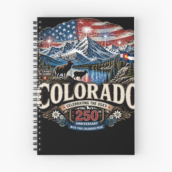 Item preview, Colorado 250th Anniversary USA Patriotic Elk Mountain designed and sold by No Limits T-Shirts.