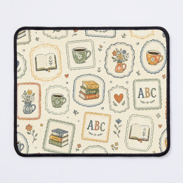 Item preview, Hand-Drawn ABC Art Gift for Teachers Journaling Kit | Cozy Library Aesthetic Gift for Bookworms Journaling Kit | Rustic Heart Pattern Gift for Student Journaling Kit | Timeless Botanical designed and sold by VivaFy.