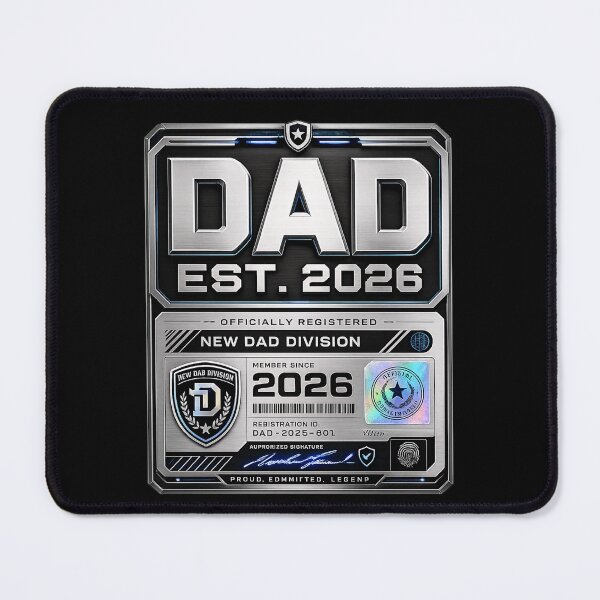 Item preview, Dad Est 2026 Shirt, First Father's Day Gift, Officially Registered Dad designed and sold by XYZ Studio.