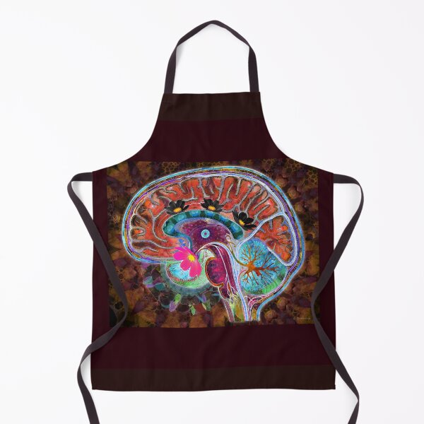 Item preview, Brain Art Just Think Human Anatomical Floral Botanical Body 2 designed and sold by Sharon Cummings Art.