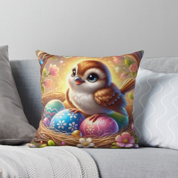 Item preview, Easter - A Happy Sparrow in the Easter Nest designed and sold by LegademaArt.