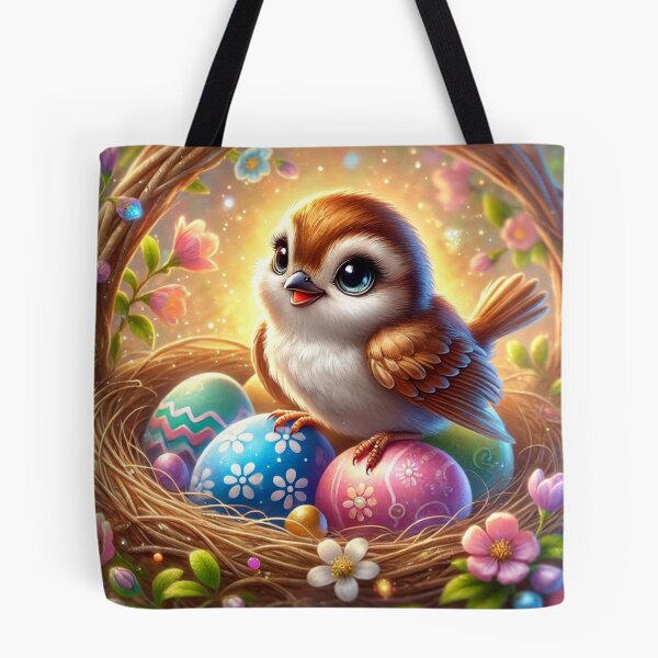 Item preview, Easter - A Happy Sparrow in the Easter Nest designed and sold by LegademaArt.