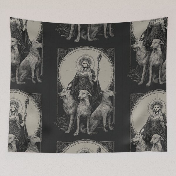 Item preview, Hekate and her hounds designed and sold by MendaciousMina.
