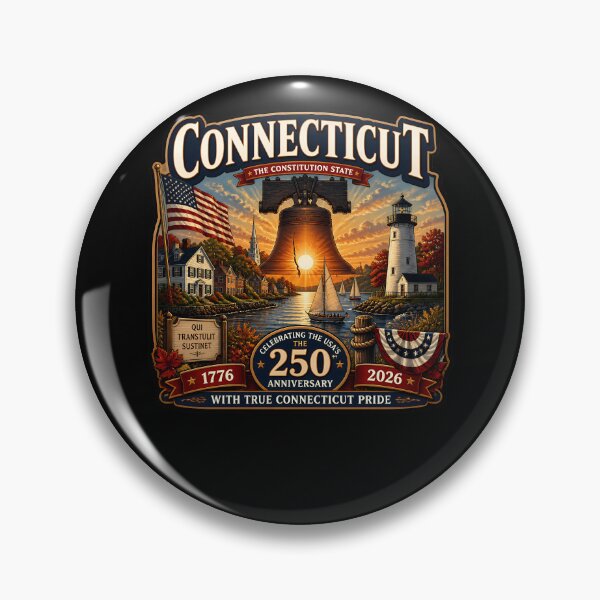 Item preview, Connecticut 250th Anniversary Constitution State designed and sold by No Limits T-Shirts.