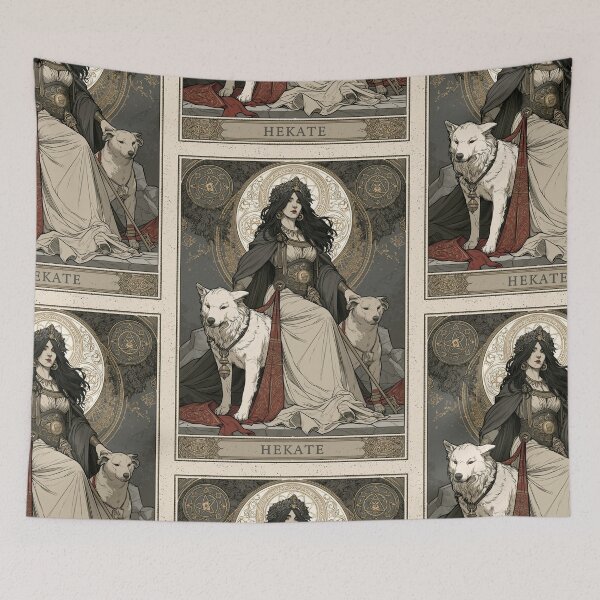 Item preview, Hekate and her hounds designed and sold by MendaciousMina.