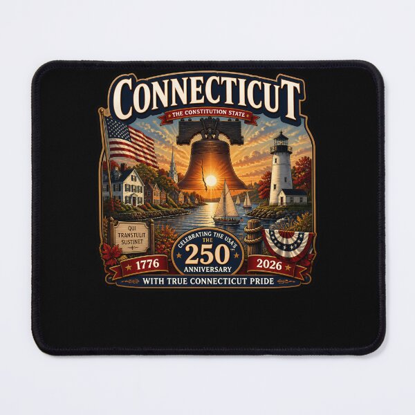 Item preview, Connecticut 250th Anniversary Constitution State designed and sold by No Limits T-Shirts.