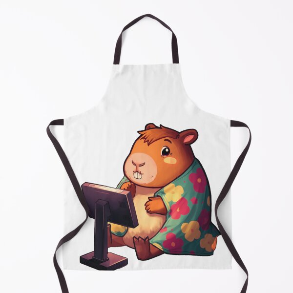 Item preview, Cozy Farming Gamer Capybara – Cute Cottagecore Gaming T-Shirt designed and sold by MerchWSzpilkach.