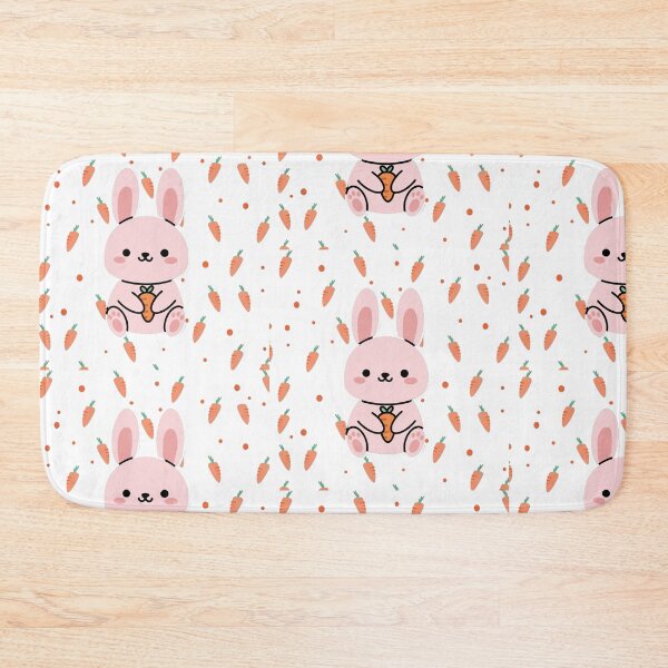 Item preview, Cute Kawaii Bunny with Carrots Pattern designed and sold by BileyStudios.