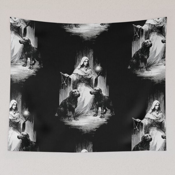 Item preview, Hekate and her hounds designed and sold by MendaciousMina.
