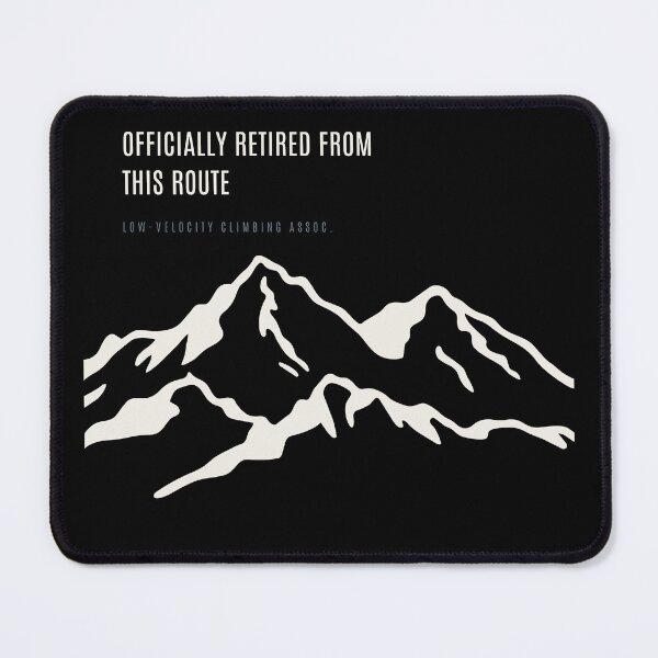 Item preview, Officially Retired From This Route Funny Rock Climbing Minimal Mountain designed and sold by SlothcoreVibes.