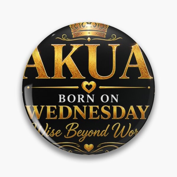 Item preview, Akua – Born on Wednesday, Wise Beyond Words designed and sold by AfricanNames.