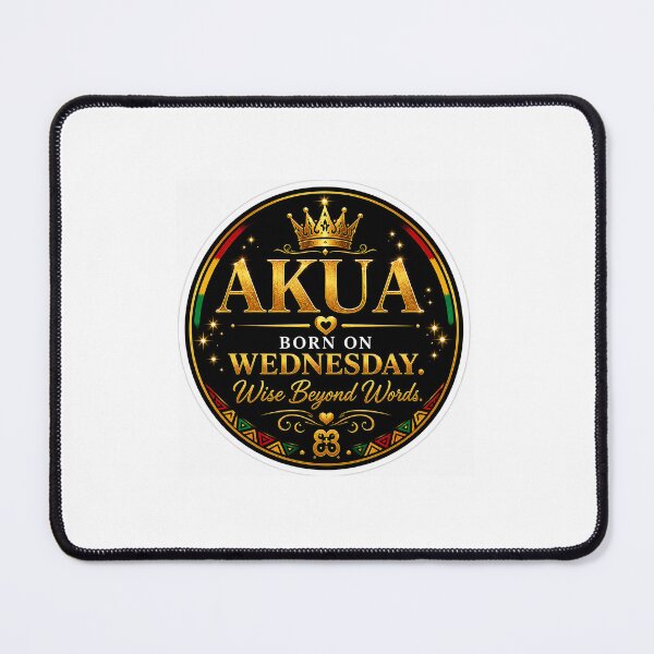 Item preview, Akua – Born on Wednesday, Wise Beyond Words designed and sold by AfricanNames.