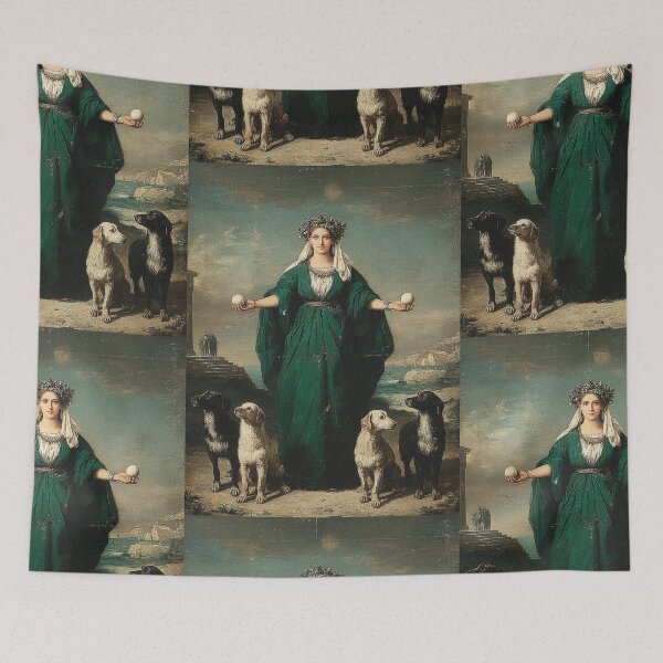 Item preview, Hekate and her hounds designed and sold by MendaciousMina.