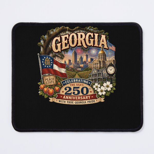 Item preview, Georgia Peach State USA 250th Anniversary Design designed and sold by No Limits T-Shirts.