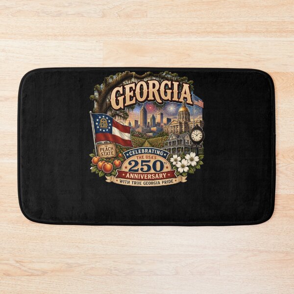 Item preview, Georgia Peach State USA 250th Anniversary Design designed and sold by No Limits T-Shirts.