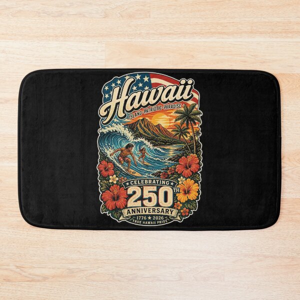 Item preview, Hawaii 250th Anniversary Surfing Patriotic Island designed and sold by No Limits T-Shirts.