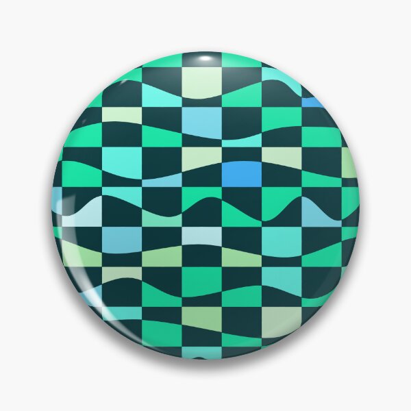 Item preview, Iconic Meditation Grid in Green and Aqua designed and sold by Deutschic.