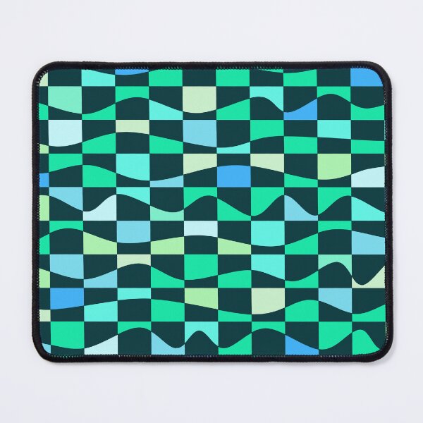 Item preview, Iconic Meditation Grid in Green and Aqua designed and sold by Deutschic.