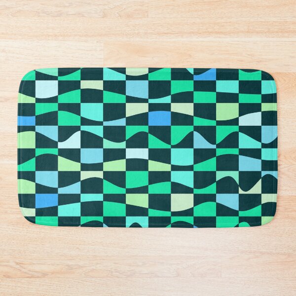 Item preview, Iconic Meditation Grid in Green and Aqua designed and sold by Deutschic.