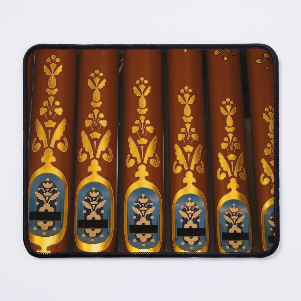 Item preview, Decorative Pipe Organ Detail with Gold Floral Ornament designed and sold by pinkal.