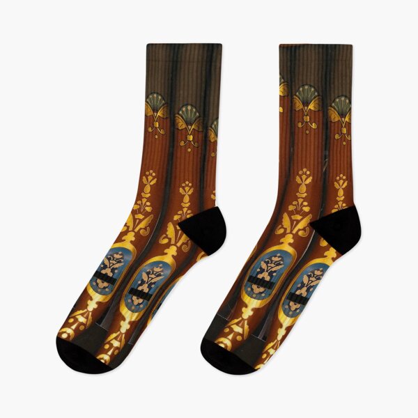 Item preview, Decorative Pipe Organ Detail with Gold Floral Ornament designed and sold by pinkal.