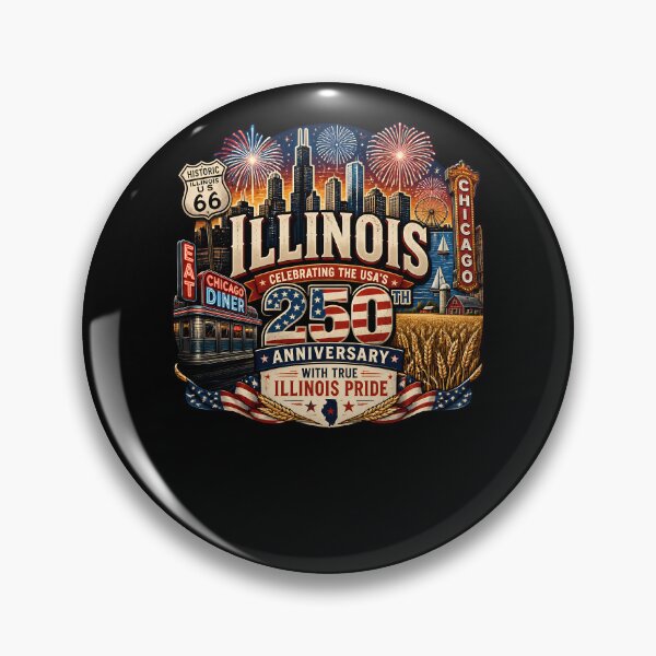 Item preview, Illinois 250th Anniversary Celebration State Pride designed and sold by No Limits T-Shirts.