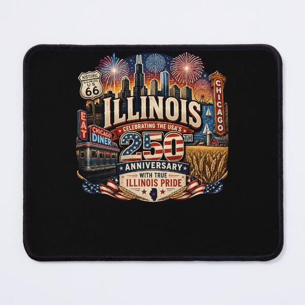 Item preview, Illinois 250th Anniversary Celebration State Pride designed and sold by No Limits T-Shirts.
