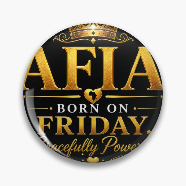 Item preview, Afia – Born on Friday, Gracefully Powerful designed and sold by AfricanNames.