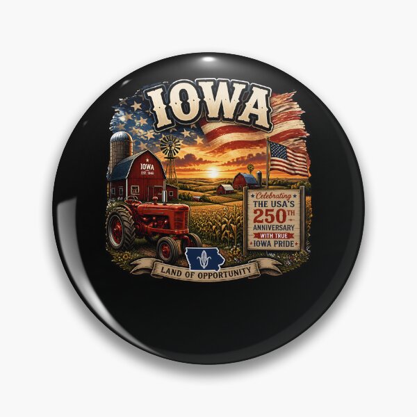 Item preview, Iowa 250th Anniversary Farm Pride Tractor Design designed and sold by No Limits T-Shirts.